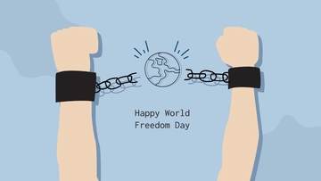 Free World Freedom Day Background Template to Edit Online