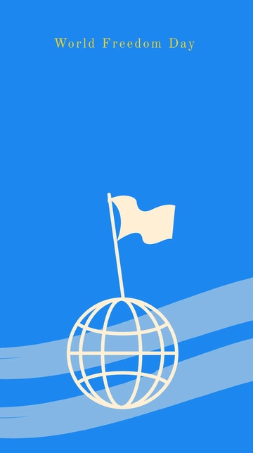 Free World Freedom Day iPhone Background Template to Edit Online