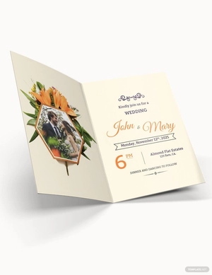 Elegant Overlay Wedding Invitation Template