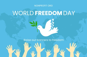 Free World Freedom Day Banner Template to Edit Online