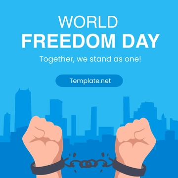 Free World Freedom Day FB Post Template to Edit Online