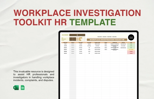 Workplace Investigation Toolkit HR Template