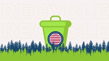Free America Recycles Day Wallpaper Background Template to Edit Online
