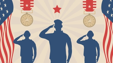 Free Veterans Day Colorful Background Template to Edit Online