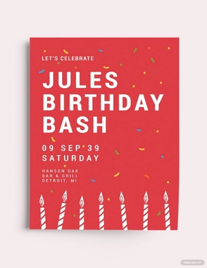 My Birthday Bash Flyer Template