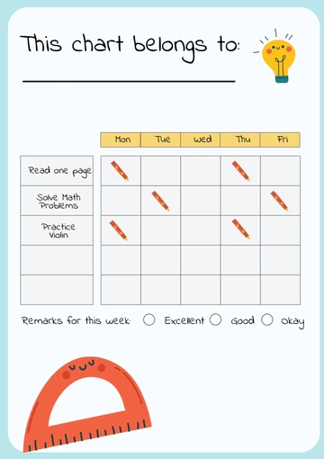Free Sticker Chart For Kids Template to Edit Online
