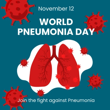 Free World Pneumonia Day WhatsApp Post Template to Edit Online