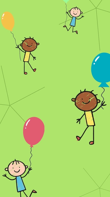 Free Universal Children???s Day iPhone Background Template to Edit Online