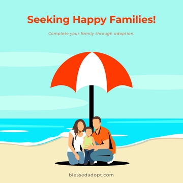 Free National Adoption Day Flyer Vector Template to Edit Online