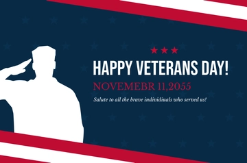 Free Veterans Day Banner Template to Edit Online