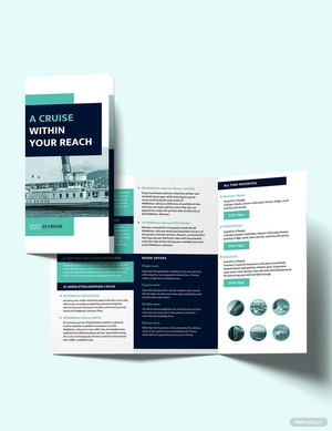 Cruise Tri-Fold Brochure Template