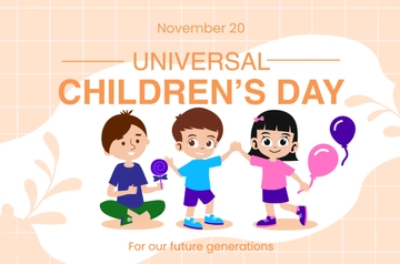 Free Universal Children???s Day Banner Template to Edit Online