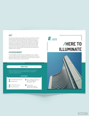 Software Developer Bi-fold Brochure Template
