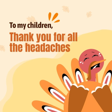 Free Thanksgiving Day Meme Clipart Template to Edit Online