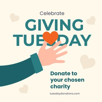 Free Giving Tuesday Flyer Vector Template to Edit Online