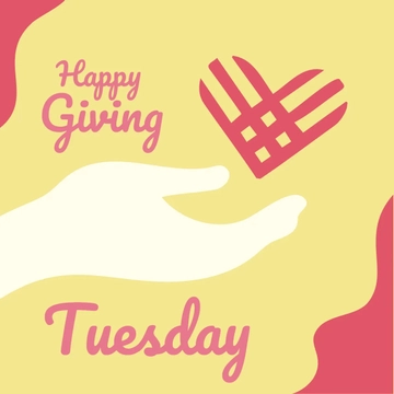 Free Happy Giving Tuesday Clipart Template to Edit Online