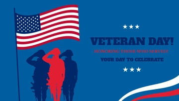 Free Veterans Day Youtube Cover Template to Edit Online
