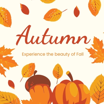 Free Autumn FB Post Template to Edit Online