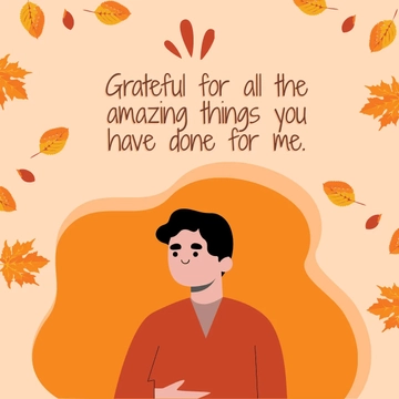 Free Thanksgiving Day Message Clipart Template to Edit Online