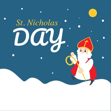 Free Saint Nicholas Day Cartoon Clipart Template to Edit Online