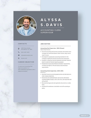 Accounting Clerk Supervisor Resume