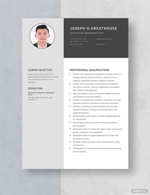 Accounting Representative Resume
