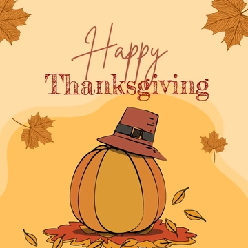 Free Thanksgiving Day Drawing Clipart Template to Edit Online