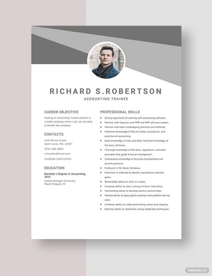 Accounting Trainee Resume