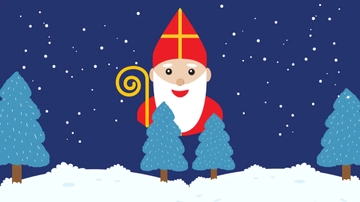 Free Saint Nicholas Day Clipart Background Template to Edit Online
