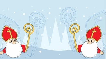 Free Saint Nicholas Day Cartoon Background Template to Edit Online