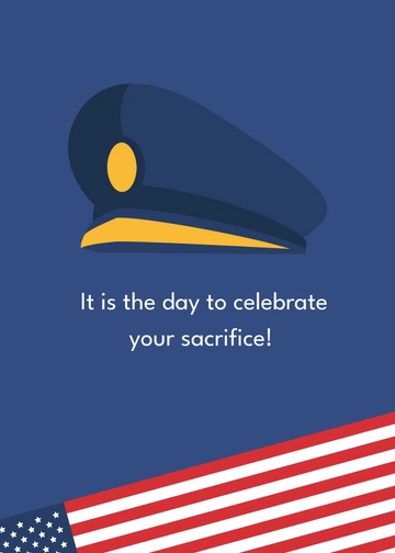Free Veterans Day Wishes For Friend Template to Edit Online