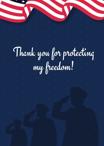 Free Veterans Day Best Wishes Template to Edit Online