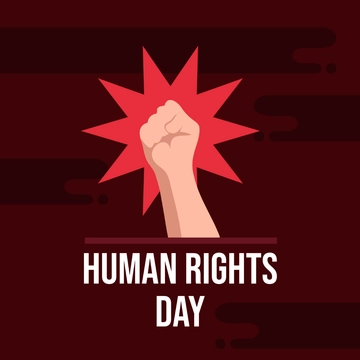 Free Human Rights Day Clipart Template to Edit Online