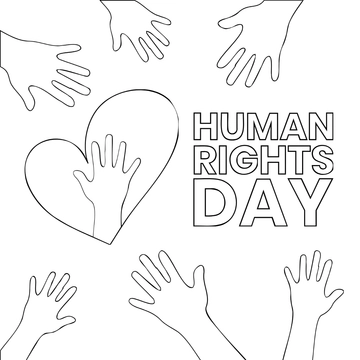 Free Human Rights Day Drawing Clipart Template to Edit Online