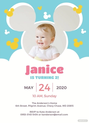 Disney Invitation Template
