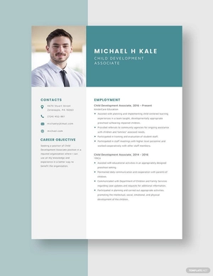 Child Development Associate Resume