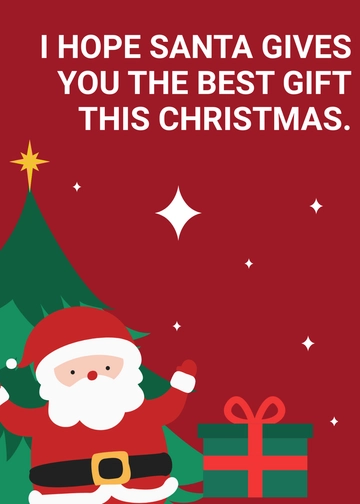 Free Christmas Best Wishes Template to Edit Online