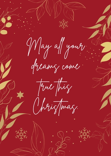 Free Christmas Day Wishes Template to Edit Online