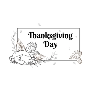Free Thanksgiving Day Image Drawing Template to Edit Online