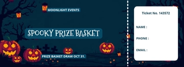Free Halloween Raffle Ticket Template to Edit Online