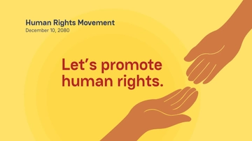 Free Human Rights Day Invitation Background Template to Edit Online
