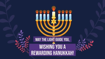 Free Hanukkah Wishes Background Template to Edit Online