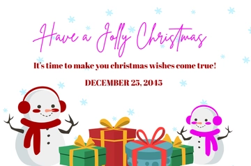 Free Christmas Day Banner Template to Edit Online