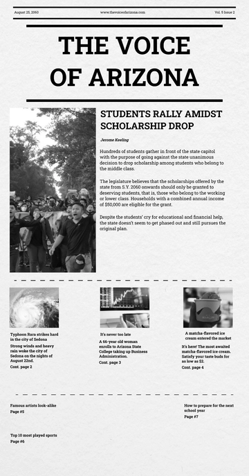 Free Fashion Newspaper Template to Edit Online