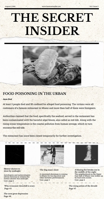 Free Old Ripped Newspaper  Template to Edit Online