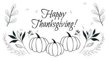 Free Thanksgiving Day Drawing Background Template to Edit Online
