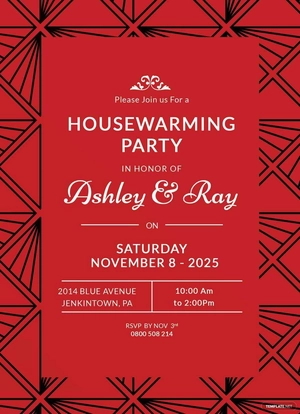 Housewarming Invitation Template