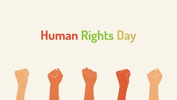 Free Human Rights Day Clipart Background Template to Edit Online