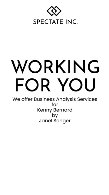 Free Business Analysis Services Mobile Presentation Template to Edit Online