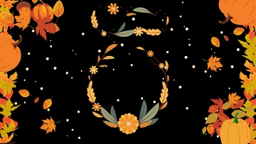 Free Black Fall Background Template to Edit Online